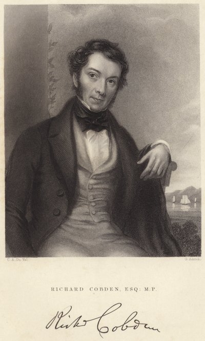 Richard Cobden, Esquire, M P（雕刻）。 作者 CA du Val and Co.