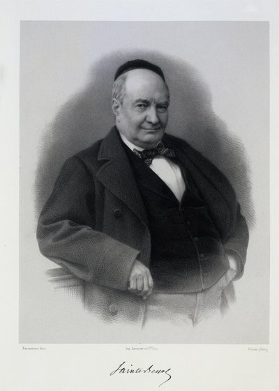 夏尔-奥古斯丁-圣伯夫1804-1869。 作者 C.博内曼