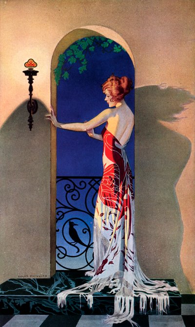 1920年代西班牙的时尚女性，约1925年（丝网版画 作者 C.科尔斯·菲利普斯