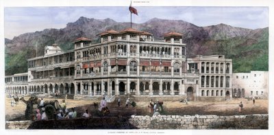 1887年1月8日，"亚丁的银行房舍"。 作者 凯尔