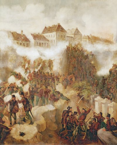 1849年5月21日匈牙利叛乱分子夺回布达城堡 作者 韦米克