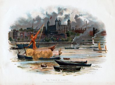 英国伦敦塔，1895年 作者 威尔金森