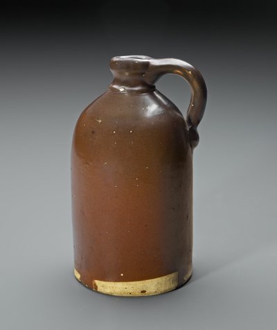 壶，C。 1870-1872（滑釉粗陶器） 作者 威廉·诺克斯