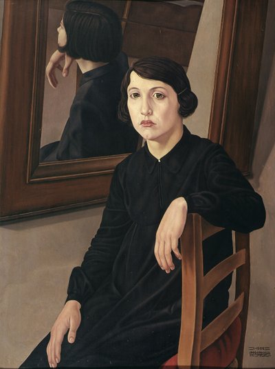 镜子前的女孩，1932年。 作者 圣彼得罗教堂