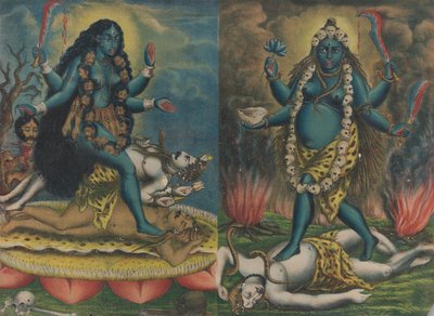 KaliTara，约1885-90。 作者 加尔各答艺术工作室