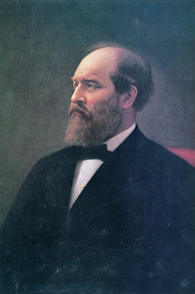 James A. Garfield (1831-81)（布面油画） 作者 卡尔文柯蒂斯