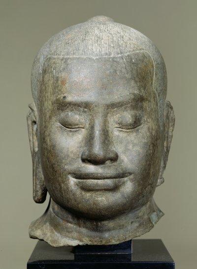 国王Jayavarman VII的负责人（r.1181-c.1220）（铜牌） 作者 柬埔寨学派
