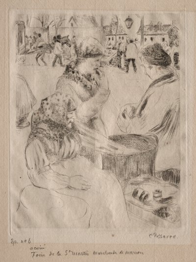 栗子商人，1878年。 作者 卡米尔·雅各布·毕沙罗