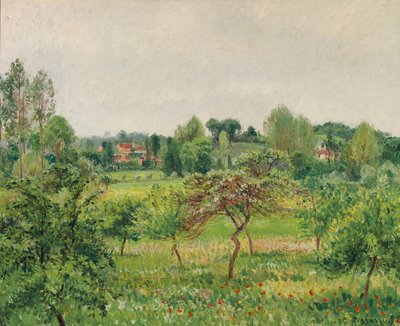 六月，阴雨，埃拉尼；六月，阴雨天气，埃拉尼，1898年 作者 卡米尔·雅各布·毕沙罗