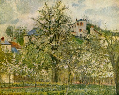 带花果树的厨房花园，1877年，1939年。 作者 卡米尔·雅各布·毕沙罗
