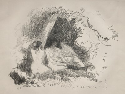 裸女c。 1896年。 作者 卡米尔·雅各布·毕沙罗