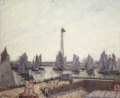 勒阿弗尔外港和起重机；勒阿弗尔（Foreport）和昂斯·皮洛特（Anse des Pilotes），1903 作者 卡米尔·雅各布·毕沙罗