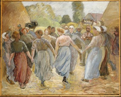 The Circle，约1884年 作者 卡米尔·雅各布·毕沙罗