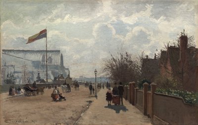水晶宫，1871年 作者 卡米尔·雅各布·毕沙罗