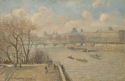 1902年，新桥的卢浮宫 作者 Camille Jacob Pissarro