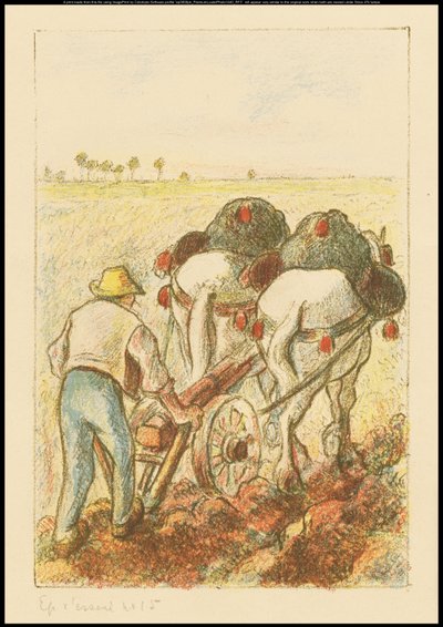 《犁》（Les Temps Nouveaux）的代表作《犁》，1901年 作者 卡米尔·雅各布·毕沙罗