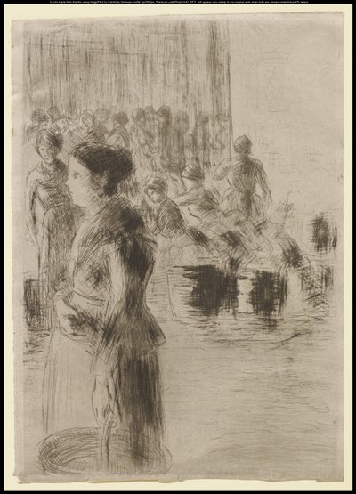 女仆营销，1888年 作者 卡米尔·雅各布·毕沙罗