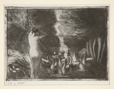 Baigneuse aux oies（鹅浴者） 作者 卡米尔·毕沙罗
