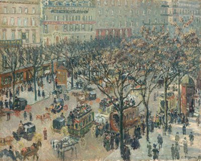 Boulevard des Italiens，早晨，阳光，1897年。 作者 卡米尔·毕沙罗