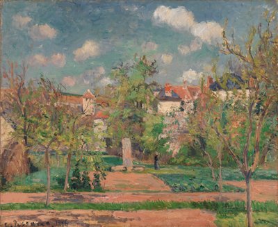 阳光下的花园 (Le Jardin au grand soleil, Pontoise) 作者 卡米尔·毕沙罗