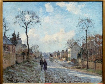 La route de Louveciennes Painting by Camille Pissarro (1830-1903) 1872 Sun. 0,6x0,73 m Paris, musee d