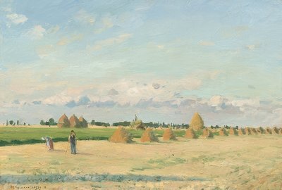 风景，法兰西岛。 1873年 作者 卡米尔·雅各布·毕沙罗