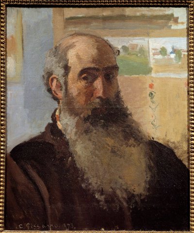 Camille Pissarro (1830-1903) 1873 年的自画像绘画。 0,56x0,46 m 巴黎，奥赛博物馆 作者 卡米尔·雅各布·毕沙罗