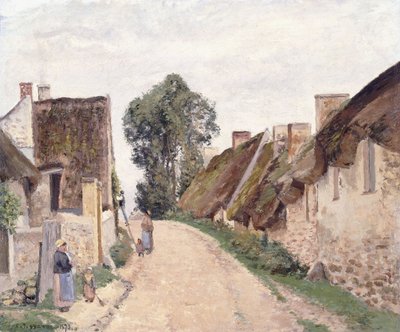 瓦兹河畔瓦兹乡村大街，1873年 作者 卡米尔·雅各布·毕沙罗