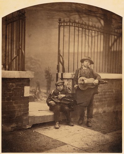 街头音乐家 作者 卡米尔·西尔维（Camille Silvy）
