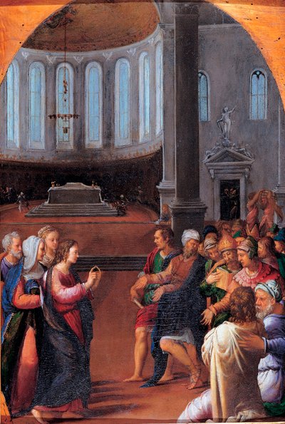 《医生中的基督》 卡米洛·菲利皮 (Camillo Filippi)（1500-1574 年）绘画 木板油画 1550 尺寸 47x33 厘米 罗马卡皮托利尼博物馆 作者 卡米洛·菲利皮（Camillo Filippi）