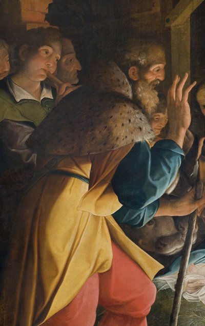 耶稣诞生》，3498491 的细节 作者 卡米洛·普罗卡西尼（Camillo Procaccini）