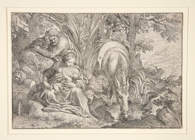 飞往埃及途中的休息 作者 卡米洛·普罗卡西尼（Camillo Procaccini）