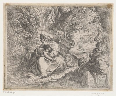 飞往埃及途中的休息 作者 卡米洛·普罗卡西尼（Camillo Procaccini）