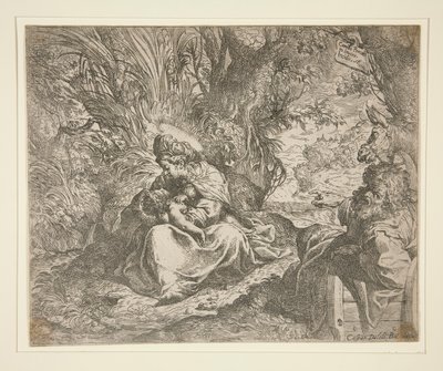 在飞往埃及的航班上休息 作者 卡米洛·普罗卡西尼（Camillo Procaccini）