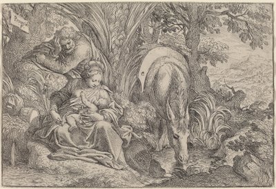 逃往埃及的其余部分 作者 卡米洛·普罗卡西尼（Camillo Procaccini）