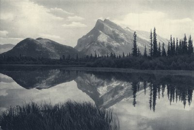 加拿大落基山脉：伦德尔山、班夫和朱雀湖（黑白照片） 作者 加拿大摄影师