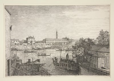 Ale Porte del Dolo（在多罗的水闸），选自 Vedute（风景）系列 作者 卡纳莱托（乔瓦尼安东尼奥运河）