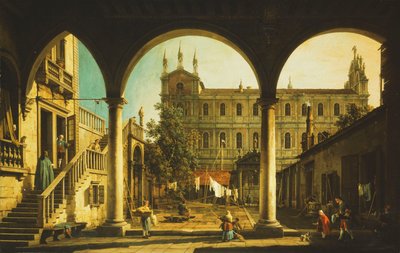 格里法尔科尼·洛丹宫（Palazzo Grifalconi-Loredan）的威尼斯Scuola di San Marco随想曲， 作者 乔瓦尼·安东尼奥运河（Canaletto）