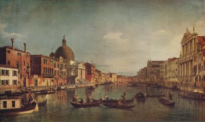 威尼斯大运河上的风景，c1740，c1915 作者 乔瓦尼·安东尼奥运河（Canaletto）