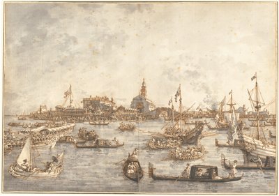 威尼斯的耶稣升天节，1765-1766。 作者 卡纳莱托