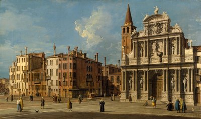 Campo Santa Maria Zobenigo，威尼斯，1730年代。 作者 乔瓦尼·安东尼奥运河（Canaletto）