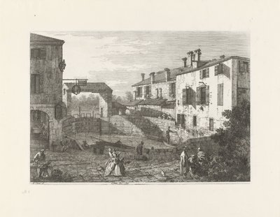 Le porte del Dolo（物品上的标题）
现有的和想象中的地方的景观（系列名称）
Vedute altre prese da i Luoghi altre ideate da Antonio Canal（系列标题） 作者 约瑟·史密斯