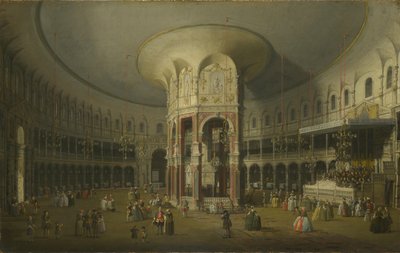 伦敦：1754年在拉内拉格的圆形大厅内部 作者 乔瓦尼·安东尼奥运河（Canaletto）