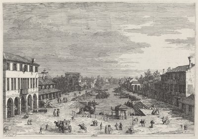 梅斯特雷，约1735-1746。 作者 卡纳莱托