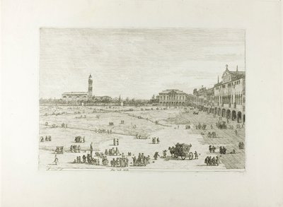 Prà della Valle，来自 Vedute 作者 卡纳莱托