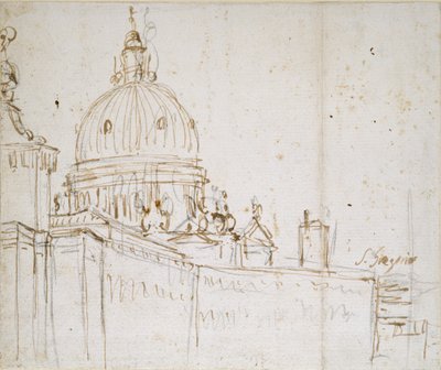 威尼斯：Dogana di Mare和S. Maria della Salute，18世纪中期 作者 卡纳莱托
