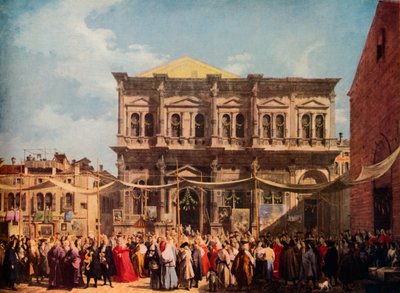 威尼斯：圣罗赫盛宴，1735年，1938年 作者 乔瓦尼·安东尼奥运河（Canaletto）