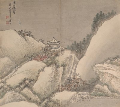 各种艺术家风格的风景画。 作者 曹健