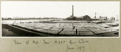 1917年6月在开罗的NZMFA总部观看尼罗河 作者 上尉亚瑟·罗兹（Arthur Rhodes）