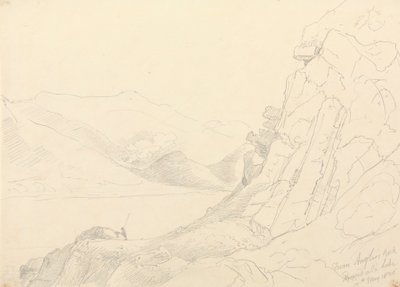 1836 年 5 月 10 日，来自恩纳代尔湖 (Ennerdale Lake) 钓鱼者岩 (Anglers Rock) 作者 船长托马斯黑斯廷斯